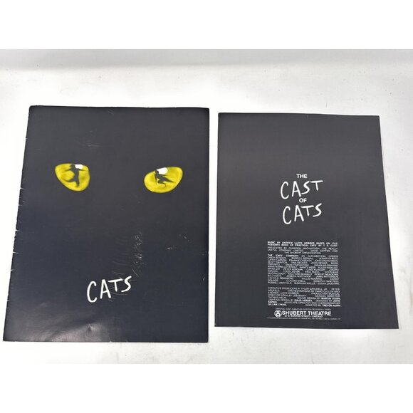 Cats The Musical Souvenir Program 1987 With Playbill And Production Insert - Picture 1 of 3